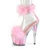 Pleaser - ADORE724F Sandale à bride à la cheville, Pole dance chaussures - Chaussures de pole dance - Rose/Blanc Product image